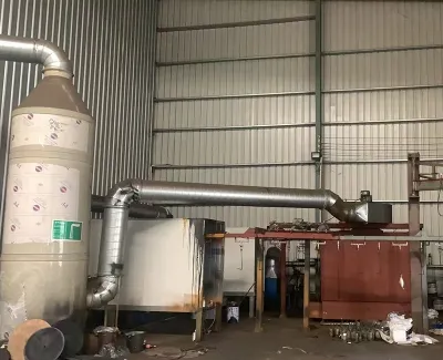 Environmentally controlled painting line