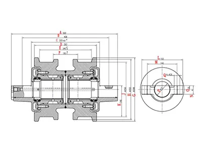 D155 Track roller