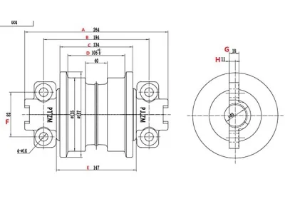 D20 Track roller