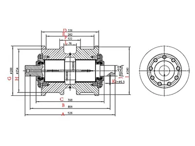 D275 Track roller
