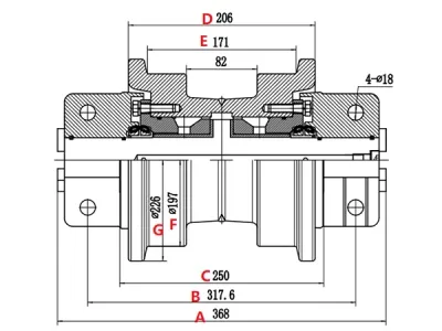 D5H Track roller