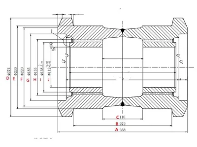 E375 Track roller