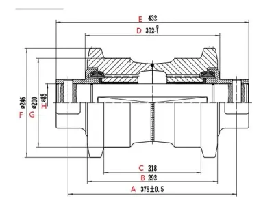 E345 Track roller