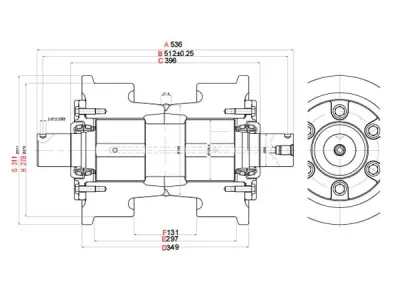 D10 Track roller