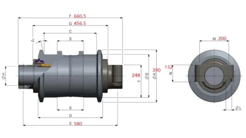 EX1900 Track roller