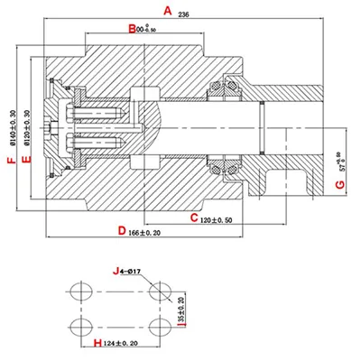 EX300 Track roller