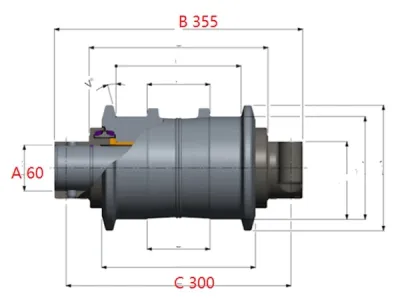 Carrier Roller for Komatsu PC3000 Excavator