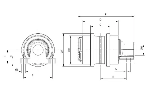 Carrier Roller for Komatsu PC800 Excavator