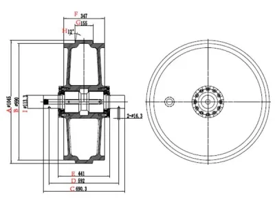 Idler for Komatsu D475 Bulldozer