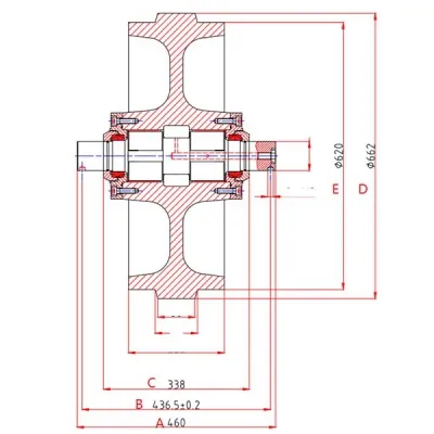 Rear Idler for Caterpillar D8 Bulldozer