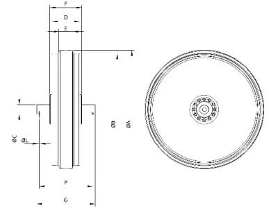 Rear Idler for Caterpillar D6M Bulldozer