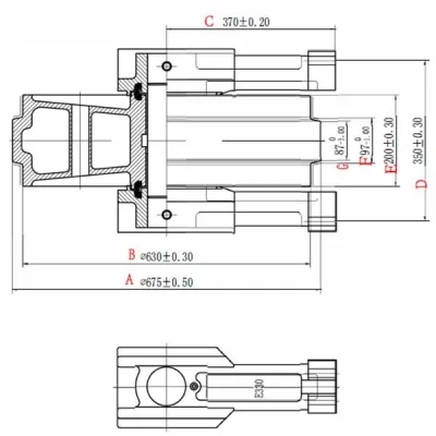 Idler for Caterpillar E330 Excavator