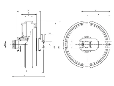 Idler for Hitachi EX450 Excavator