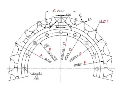 Sprocket for Volvo EC290 Excavator